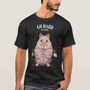 Camiseta Beige Dwarf Hamster Muscle Training Welevaging