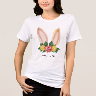 Camiseta Beige Yellow Rabbit Watercolor