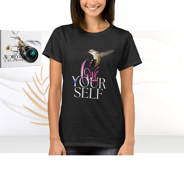 Camiseta Beija-flor Ame a si mesmo (Criador carregado)