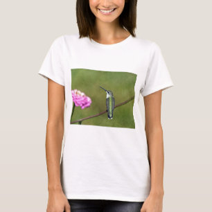 Camiseta Beija-flor e Zínia