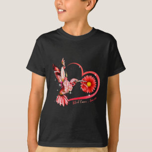 Camiseta Beija-flor Girassol Fita Vermelha Conscientização