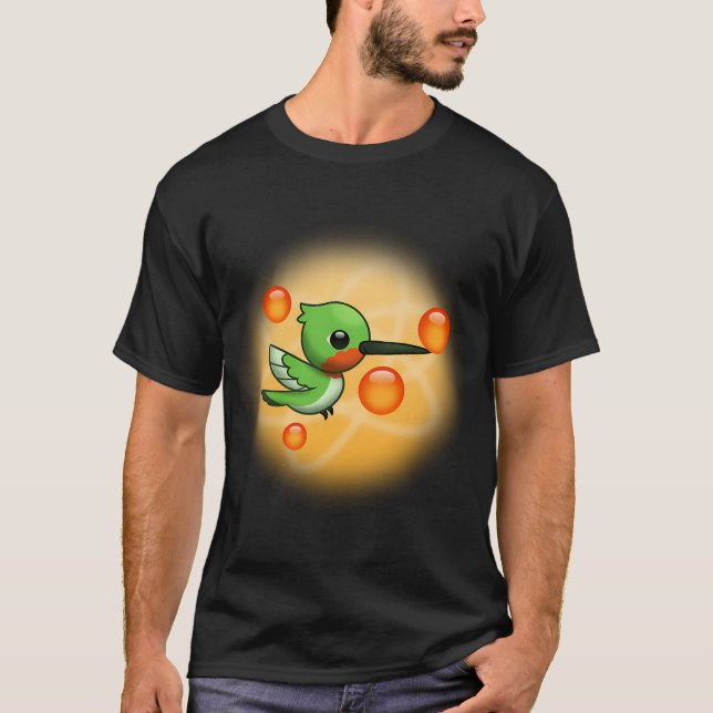 Camiseta Beija-flor Kawaii Frutiger (Frente)