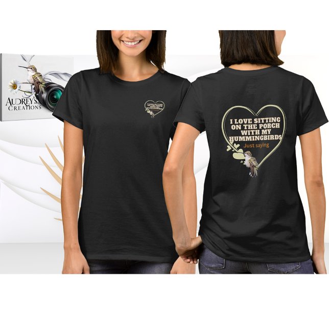 Camiseta Beija-Flor Preta (Criador carregado)