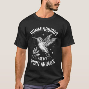 Camiseta Beija-flores Animais Espirituais Beija-flor Engraç