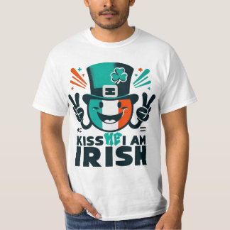 Camiseta beija-me eu sou Dia de São Patrício irlandês T-Shi