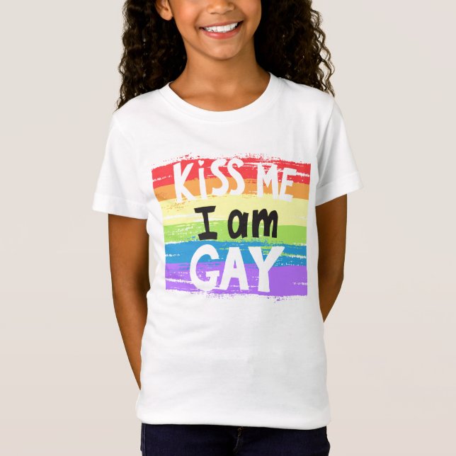 Camiseta Beija-Me Eu Sou Gay (Frente)