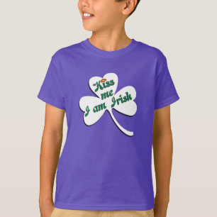 Camiseta Beija-me Eu sou Irlandês
