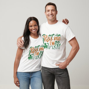 Camiseta Beija-me Eu sou Irlandês