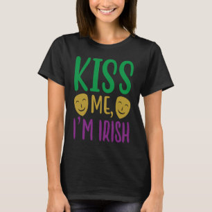 Camiseta Beija-Me Eu Sou Irlandês Mardi Gras