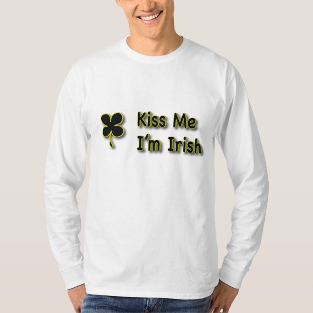 Camiseta BEIJA-ME Sou Irlandês (Frente)