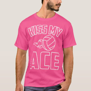Camiseta Beija Minha Piada De Voleibol Engraçado Ace
