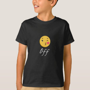 Camiseta Beija-Se Com Emoji Engraçado, Trendência Popular