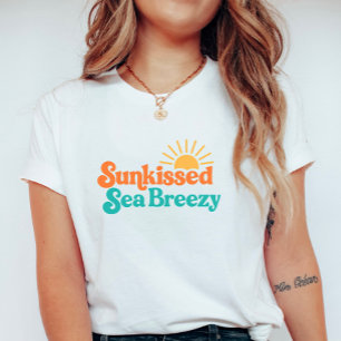Camiseta Beijado Pelo Sol Brisa Marítima; Verão Inspirado n
