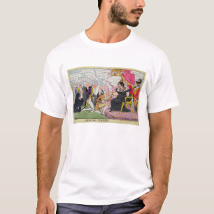 Camiseta Beijando as mãos, publicadas 1827 (litho da cor)