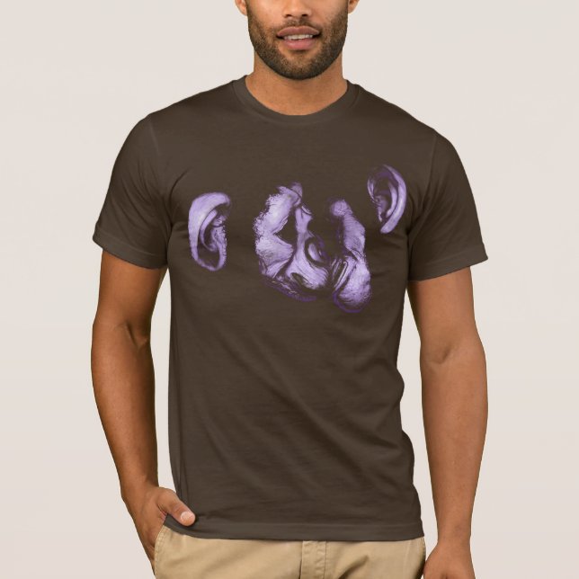 Camiseta beijando chimpanzés (Frente)