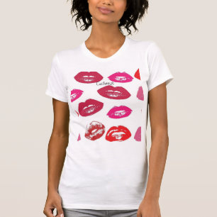 Camiseta Beijar lábios vermelhos Thunder_Cove