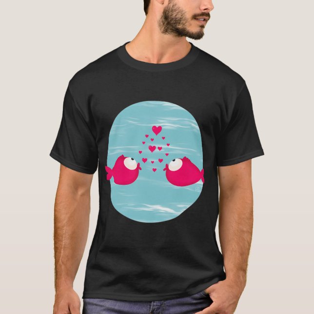Camiseta Beijar peixe (Frente)