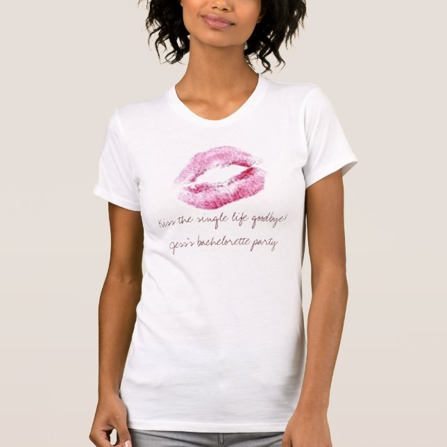 Camiseta Beije a única vida adeus! O bache de Jess… (Frente)