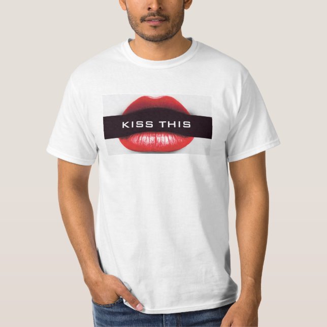 Camiseta Beije isto - homem do fã! (Frente)