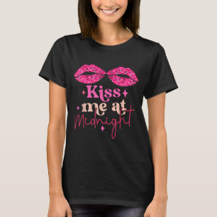 Camiseta Beije-me Casais Engraçados Correspondentes Meia-No