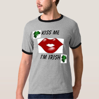 Camiseta Beije-me cinzento