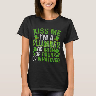 Camiseta Beije-me, Estou Bêbado Irlandês, Não Importa, Enca