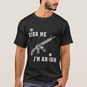 Camiseta Beije-me Eu Sou Ar-landês Dia de São Patrício Home