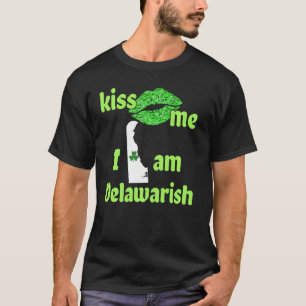 Camiseta Beije-Me, Eu Sou Delaware Delaware Orgulho Delawar