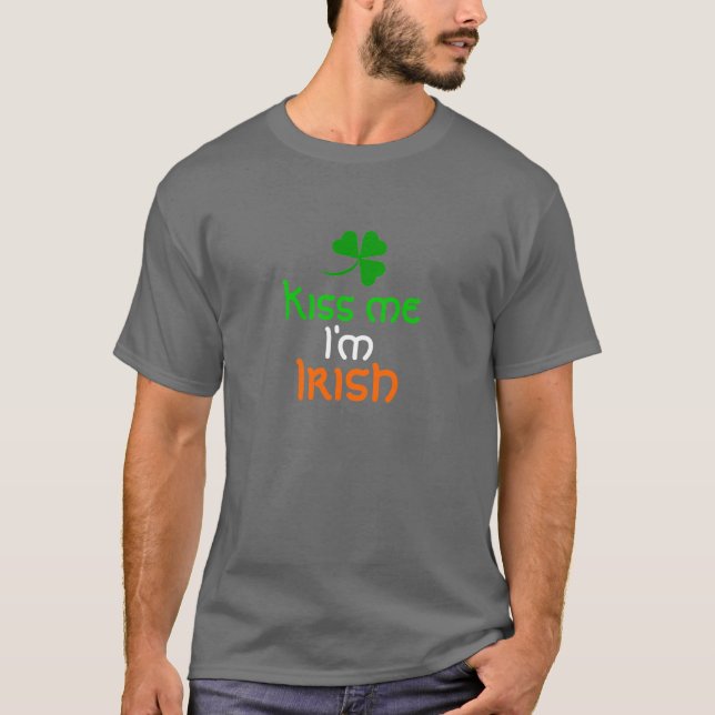 Camiseta Beije-me Eu Sou Irlandês (Frente)