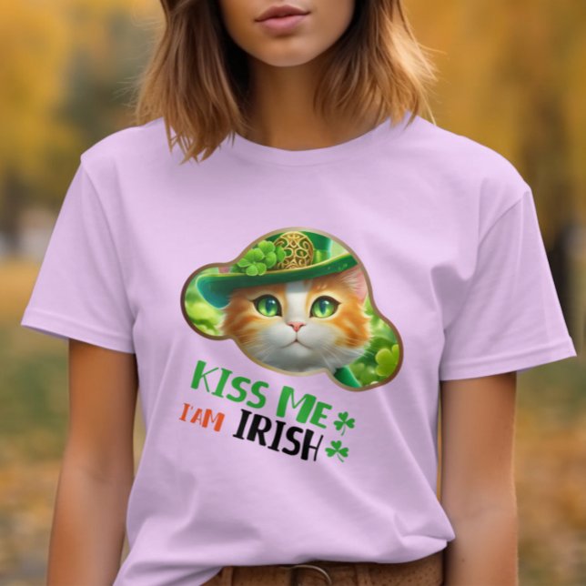 Camiseta Beije-me, eu sou irlandês. (Criador carregado)