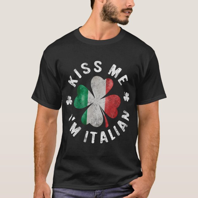 Camiseta Beije-Me Eu Sou Italiano (Frente)