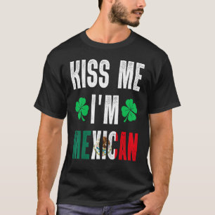 Camiseta Beije-me Iu2019m Dia de São Patrício Mexicano Dive