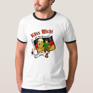 Camiseta Beije-me, mim são alemão (o homem)