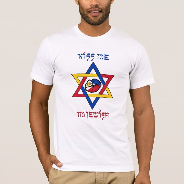 Camiseta Beije-me, mim são judaico - Filipinas (Frente)