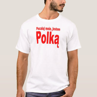 Camiseta Beije-me, mim são polonês