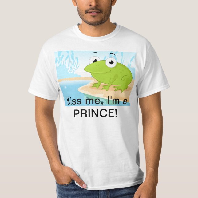 Camiseta Beije-me, mim são um príncipe! (Frente)
