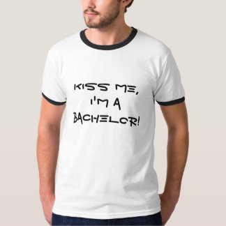 Camiseta Beije-me, mim são um solteiro!