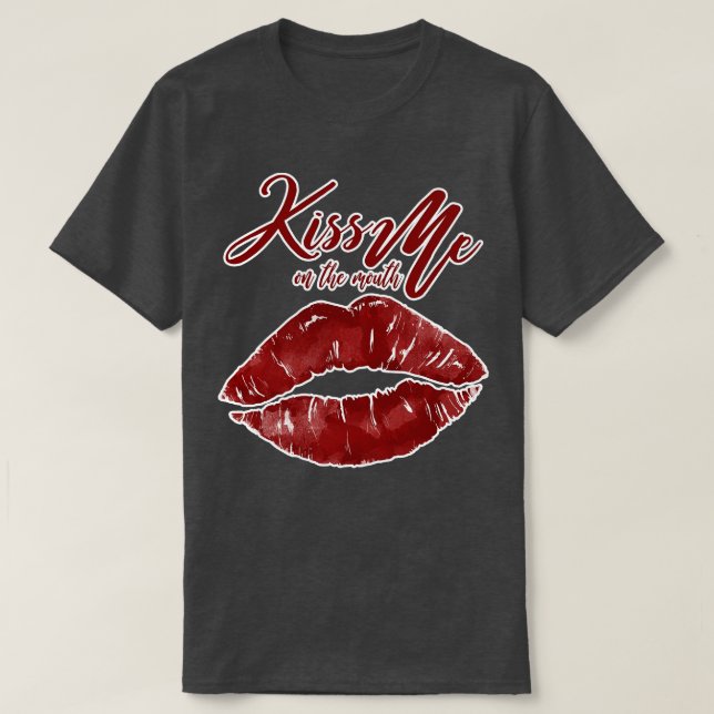 Camiseta Beije-me na Boca (Frente do Design)