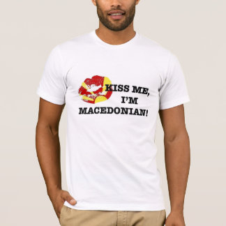 Camiseta Beije-me o macedónio Im