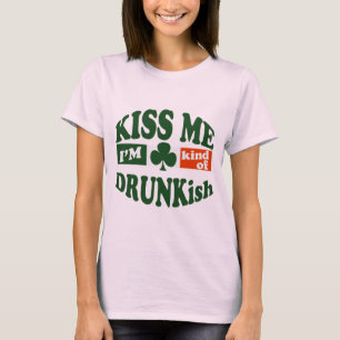 Camiseta Beije-me o tipo Im de Drunkish