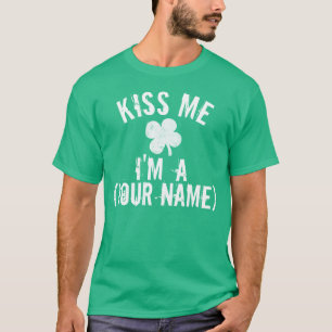 Camiseta Beije-me personalizado... Dia de São Patrício
