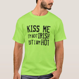 Camiseta Beije-me que eu não sou irlandês mas eu estou