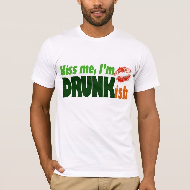 Camiseta Beije-me que eu sou Drunkish (Frente)