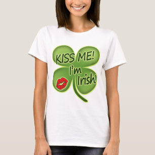 Camiseta Beije-me que eu sou irlandês