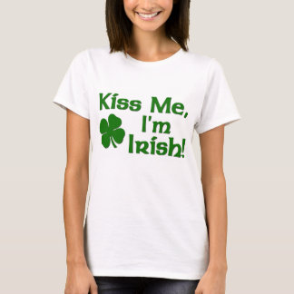 Camiseta Beije-me que eu sou irlandês