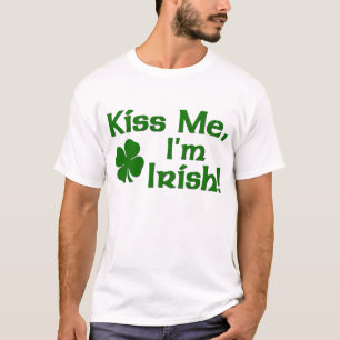 Camiseta Beije-me que eu sou irlandês