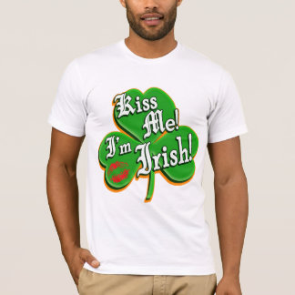 Camiseta Beije-me que eu sou irlandês