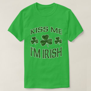 Camiseta Beije-me que eu sou irlandês