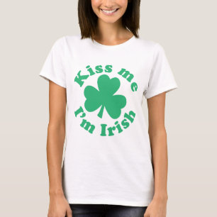 Camiseta Beije-me que eu sou irlandês