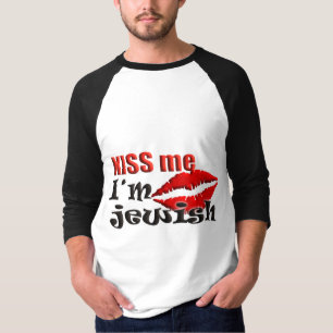Camiseta Beije-me que eu sou judaico